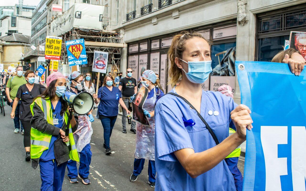 NHS Doctors and Nurses on strike
